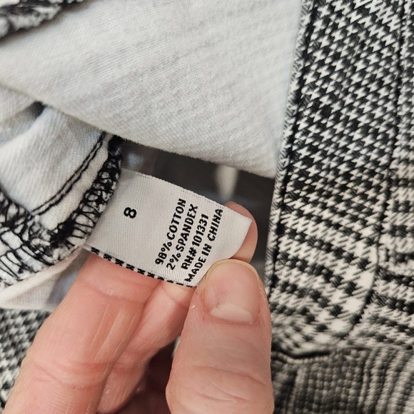 Refuge Plaid Skinny Pants - Size 8 - Picture 8 of 12